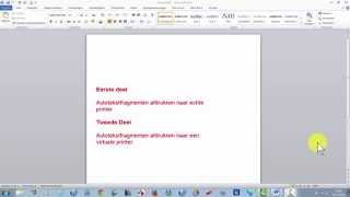 Microsoft Word 2010  Autotekstfragmenten afdrukken [upl. by Reppiks]