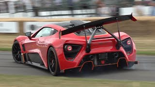 1200HP Zenvo TSRS in Action Active Rear Spoiler Accelerations amp BRUTAL SOUNDS [upl. by Kathlene]