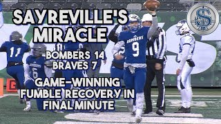 Sayreville 14 Williamstown 7  South Group 5 Bowl Game  Miracle Ending for the Bombers [upl. by Eastman]