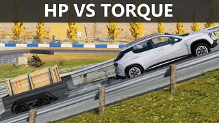 Horsepower vs Torque visualized in BeamNG Drive [upl. by Thynne]