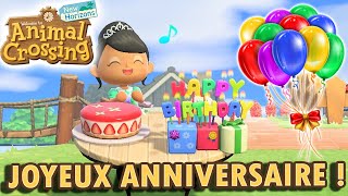 Fêter son Anniversaire   Animal Crossing New Horizons [upl. by Oech539]