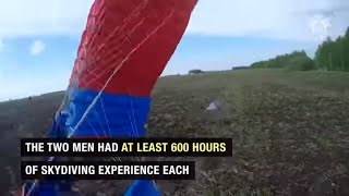 Two skydivers die after colliding midair losing consciousness [upl. by Oicafinob]