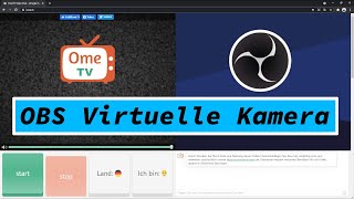 OBS Virtuelle Kamera auf OmeTV  Tutorial  GANZ EINFACH  Deutsch [upl. by Rivard]