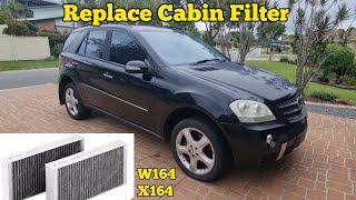 ML Class Cabin Filter Replacement W164  X164 [upl. by Eeneg]