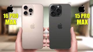 iPHONE 16 PRO MAX VS iPHONE 15 PRO MAX [upl. by Jock]