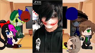 creepypasta react to Jeff the killer  EJ × Jeff  short [upl. by Cas]