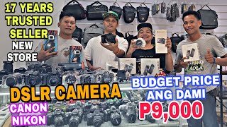 DSLR CAMERA CANON NIKONDAMING MABABA sa PRESYO new STORE PERMANENT Camgeek Ph Greenhills [upl. by Ennair385]