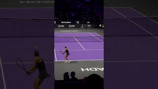 Aryna Sabalenka’s great footwork and intensity during the WTA Finals 2024 in Riyadh wtafinals wta [upl. by Buderus]