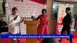 Visite de la Directrice Exécutive de L’ONUSIDA Winnie BYANYIMA à la Federation Hatienne des Associa [upl. by Anear987]