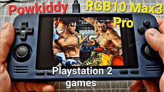 Powkiddy RGB10 Max3 Pro testing ps2 games  PlayStation 2 [upl. by Ahseinet]