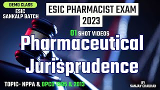 ESIC PHARMACIST SANKALP BATCH DEMO CLASS  ESIC Pharmacist Recruitment 2023  esicpharmacist [upl. by Selrac]