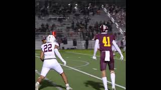 Touchdown throw by Mateo Perez 26 to Nick Tyndall 25 [upl. by Hilten]