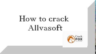 How to Crack Allvasoft [upl. by Mechelle]