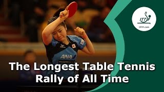 The Longest Table Tennis Rally of All Time [upl. by Jehiah]