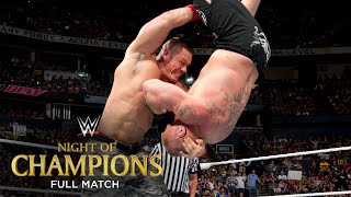 FULL MATCH  Brock Lesnar vs John Cena  WWE World Heavyweight Title Match Night of Champions [upl. by Stalker]