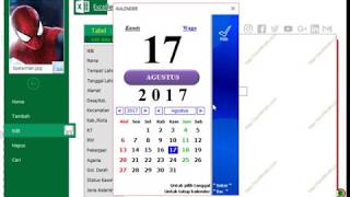 Calendar Control Date Picker Alternatif untuk Microsoft Excel 2007 2010 2013 2016 [upl. by Spillar]