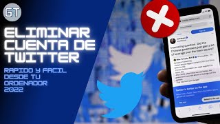 Como Eliminar Cuenta De Twitter Para Siempre Desde Tu PC 2023 [upl. by Constancia]