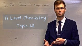 A Level Chemistry  28  Qualitative analysis again [upl. by Lianna]