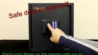 4 Biometric Safe  Program a Fingerprint [upl. by Peggir]