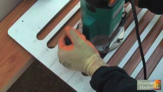 Routing Wooden Worktop Drainage Grooves HD [upl. by Merton]