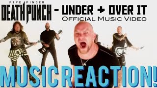 ONE amp DONE☝🏾Five Finger Death Punch  ‘Under And Over It’ Official Music Video  Music Reaction🔥 [upl. by Akimed839]