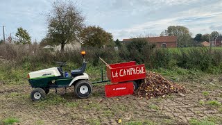 Ramassage de feuilles et de patates plus Petite galère avec le quad ￼ [upl. by Hortensia]