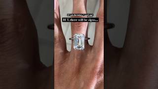 Just manifesting the future with this enormous emerald cut diamond 7 carats and VVS1 clarity [upl. by Mosira]