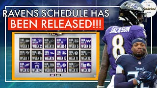 The Baltimore Ravens schedule has been released RECORD PREDICTIONS and SB preview 983 [upl. by Ynoffit]