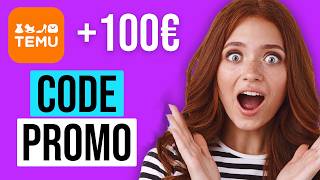 Code promo TEMU 2024 100€ GRATUIT de coupon réduction France Belgique Maroc [upl. by Mikes]