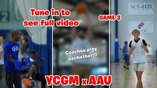 COACHES 1v1 in this 17U Phenom Hoops GAME [upl. by Lashar670]