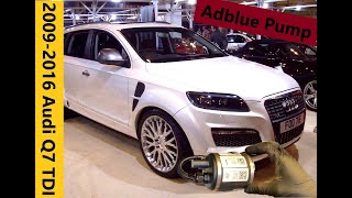 20092016 Audi Q7 TDI Adblue SCR Pump Motor Replacement Repair Fender Liner automobile audi [upl. by Adierf]