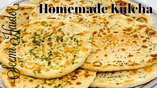 Kulcha Recipe  Tawa Kulcha  Homemade Soft Kulcha on Tawa  Best Homemade Kulcha Recipe [upl. by Juan]