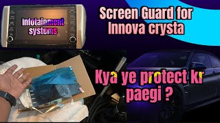 Infotainment systems matte finish Screen Guard for Innova crysta [upl. by Nannah]