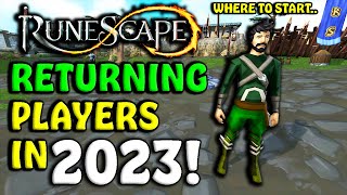 BEST Tips For NEW amp RETURNING Players  RuneScape 3 2023 [upl. by Trici]