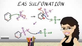 Aromatic Sulfonation Mechanism  EAS vid 5 By Leah4sci [upl. by Maxantia262]