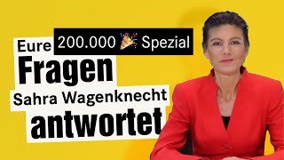 Eure Fragen – Sahra antwortet  Wagenknechts Wochenschau QampA – Teil 1 [upl. by Nodnnarb453]