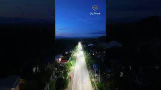 Brgy Zaragosa Matalom Leyte Street Solar Lights  DJI Mini 4 Pro Night Footage [upl. by Amsaj]