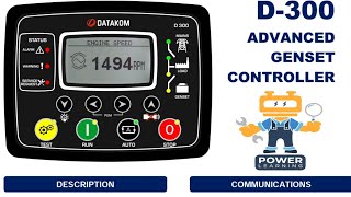 datakom D300 generator controller pdf drawing  diesel generator control panel wiring diagram [upl. by Orbadiah792]