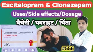 Escitalopram oxalate and clonazepam tablets ip  Nexito Forte in hindi  Nexito plus 5mg [upl. by Eilyab]