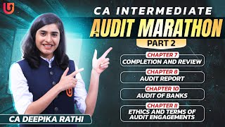 CA Intermediate Audit Marathon  SA 560 SA 570 SA 580 SA 260 SA 265 SA 210 SA 220 SA 710 UCA [upl. by Elexa197]