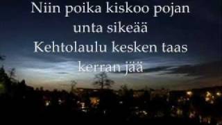 Yö  Ihmisen Poika  Lyrics [upl. by Tammara]