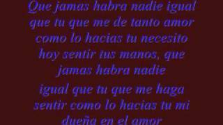 Nadie Igual Que Tu  Lyrics [upl. by Lerak280]