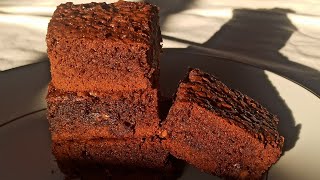 Perfect Fudgy Brownie Recipe  Best Chocolate Brownie Recipe Without Oven  Kashmiri Foodiverse [upl. by Arbed]