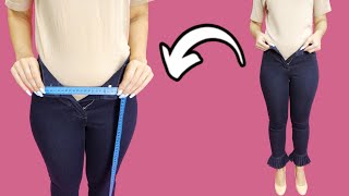 How to upsize jeans in the waist for 15 minutes [upl. by Ariaet]