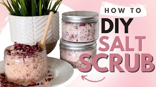 Achieve Glowing Skin Naturally with this DIY Salt Body Scrub [upl. by Flynn375]