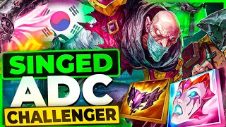 ¡ROMPE EL META ESTRATEGIA SINGED ADC EN CHALLENGER KR 🤯😱 [upl. by Stolzer]