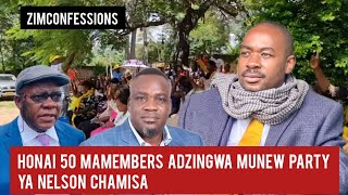 Honai 50 MaMembers Adzingwa MuNew Party Ya Nelson Chamisa [upl. by Enirehtak]