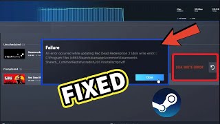 How to Fix Steam Disk Write Error  2024 Trick [upl. by Ecirahc]