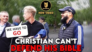 Muslim Proves Bible Cannot Be Trusted  Hashim  Speakers Corner [upl. by Clement]