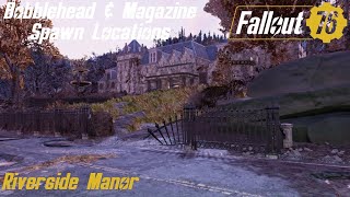 Fallout 76 Bobblehead amp Magazine Spawn Locations  Riverside Manor [upl. by Ventura906]